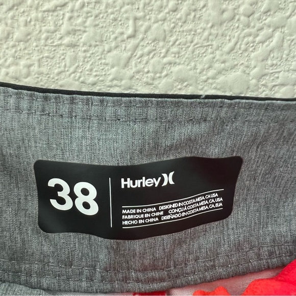 Hurley Men's Swim Trunks Board Shorts Tropical Vacation Bright Colors Size 38 - Picture 5 of 5